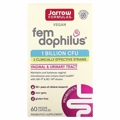 Jarrow Formulas, Fem Dophilus, Women's Supplement, 60 Vegetarian Capsules
