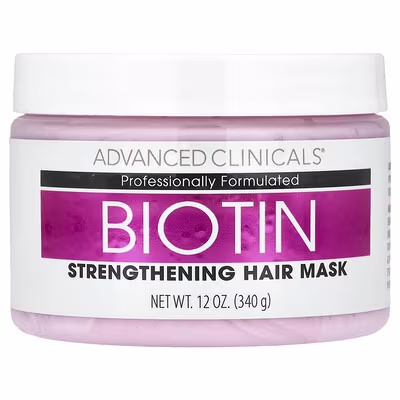Advanced Clinicals Biotin Strengthening Hair Masque 12 fl oz (340 ml)