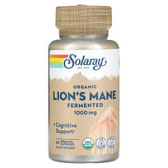 Solaray, Organic Fermented Lion's Mane, 1,000 mg, 60 Organic Capsules (500 mg per Capsule)