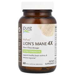 Pure Essence, MyPure™, Lion's Mane 4X, Ultra Strength, 60 Vegi-Caps